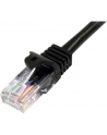 2M BLACK CAT 5E PATCH CABLE StarTech.com 2m Cat5e RJ45 UTP Netzwerkkabel Snagless - Cat 5e Patchkabel - Schwarz - Stecker / Stecker - nr 18