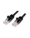 2M BLACK CAT 5E PATCH CABLE StarTech.com 2m Cat5e RJ45 UTP Netzwerkkabel Snagless - Cat 5e Patchkabel - Schwarz - Stecker / Stecker - nr 19