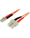 FIBER PATCH CABLE LC - SC StarTech.com 2 m Multimode 50/125 Duplex LWL-Patchkabel LC - SC - Glasfaser Netzwerkkabel - nr 16