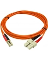 FIBER PATCH CABLE LC - SC StarTech.com 2 m Multimode 50/125 Duplex LWL-Patchkabel LC - SC - Glasfaser Netzwerkkabel - nr 22