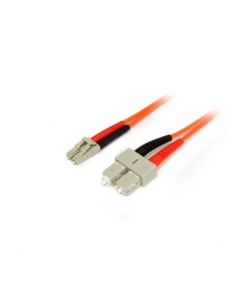 FIBER PATCH CABLE LC - SC StarTech.com 2 m Multimode 50/125 Duplex LWL-Patchkabel LC - SC - Glasfaser Netzwerkkabel nr 2