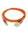 FIBER PATCH CABLE LC - SC StarTech.com 2 m Multimode 50/125 Duplex LWL-Patchkabel LC - SC - Glasfaser Netzwerkkabel - nr 9