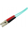 2M AQUA FIBER PATCH CABLE StarTech.com 2 m 10 GB Aqua Multimode 50/125 Duplex LSZH LWL-Patchkabel LC - SC - Glasfaser Netzwerkkabel - nr 18