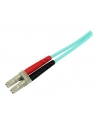 2M AQUA FIBER PATCH CABLE StarTech.com 2 m 10 GB Aqua Multimode 50/125 Duplex LSZH LWL-Patchkabel LC - SC - Glasfaser Netzwerkkabel - nr 1