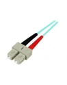 2M AQUA FIBER PATCH CABLE StarTech.com 2 m 10 GB Aqua Multimode 50/125 Duplex LSZH LWL-Patchkabel LC - SC - Glasfaser Netzwerkkabel - nr 2