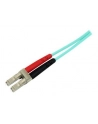 2M AQUA FIBER PATCH CABLE StarTech.com 2 m 10 GB Aqua Multimode 50/125 Duplex LSZH LWL-Patchkabel LC - SC - Glasfaser Netzwerkkabel - nr 3