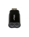 USB AUDIO ADAPTER StarTech.com USB Audio Adapter - USB auf Soundkarte in Schwarz - Soundcard mit USB (Stecker) und 2x 3,5mm Klinke - nr 1