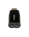 USB AUDIO ADAPTER StarTech.com USB Audio Adapter - USB auf Soundkarte in Schwarz - Soundcard mit USB (Stecker) und 2x 3,5mm Klinke - nr 2