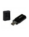 USB AUDIO ADAPTER StarTech.com USB Audio Adapter - USB auf Soundkarte in Schwarz - Soundcard mit USB (Stecker) und 2x 3,5mm Klinke - nr 6
