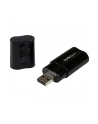 USB AUDIO ADAPTER StarTech.com USB Audio Adapter - USB auf Soundkarte in Schwarz - Soundcard mit USB (Stecker) und 2x 3,5mm Klinke - nr 8