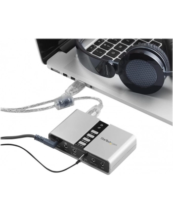USB AUDIO ADAPTER SOUND CARD StarTech.com USB 2.0 Soundbox 7.1 Adapter - externe USB Soundkarte mit SPDIF Didital Audio - External Soundcard mit 8x 3,5mm Buchse nr 2