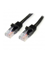 1M BLACK CAT 5E PATCH CABLE StarTech.com 1m Cat5e RJ45 UTP Netzwerkkabel Snagless - Cat 5e Patchkabel - Schwarz - Stecker / Stecker - nr 10