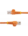 1M CAT 5E ORANGE SNAGLESS StarTech.com 1m Cat5e RJ45 UTP Netzwerkkabel Snagless - Cat 5e Patchkabel - Orange - Stecker / Stecker - nr 18
