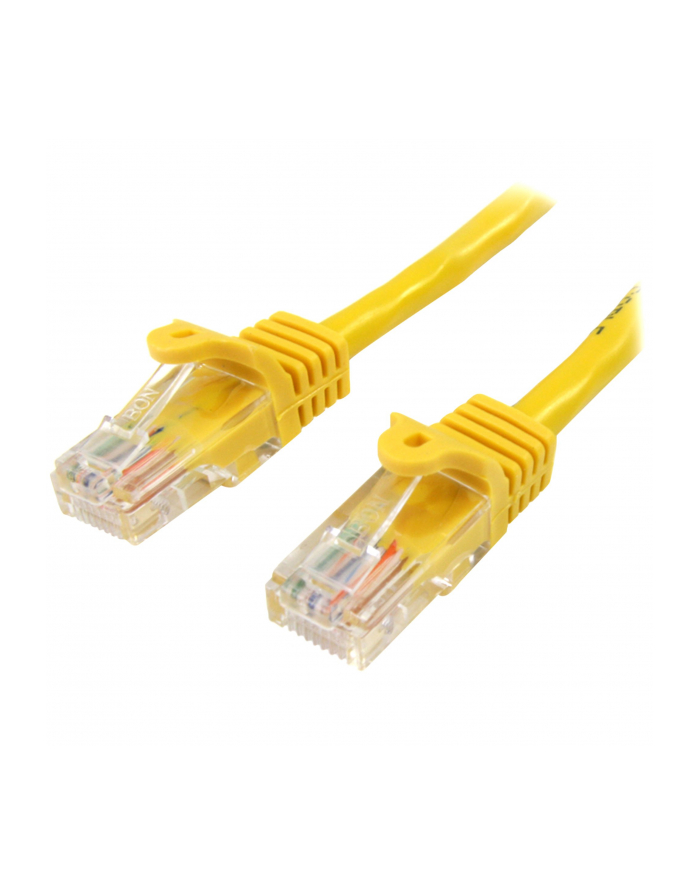 1M CAT 5E YELLOW SNAGLESS StarTech.com 1m Cat5e RJ45 UTP Netzwerkkabel Snagless - Cat 5e Patchkabel - Gelb - Stecker / Stecker główny