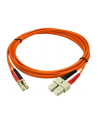 FIBER PATCH CABLE LC - SC StarTech.com 2 m Multimode 50/125 Duplex LWL-Patchkabel LC - SC - Glasfaser Netzwerkkabel - nr 20