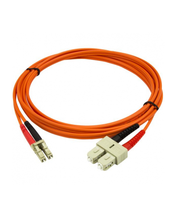 FIBER PATCH CABLE LC - SC StarTech.com 2 m Multimode 50/125 Duplex LWL-Patchkabel LC - SC - Glasfaser Netzwerkkabel