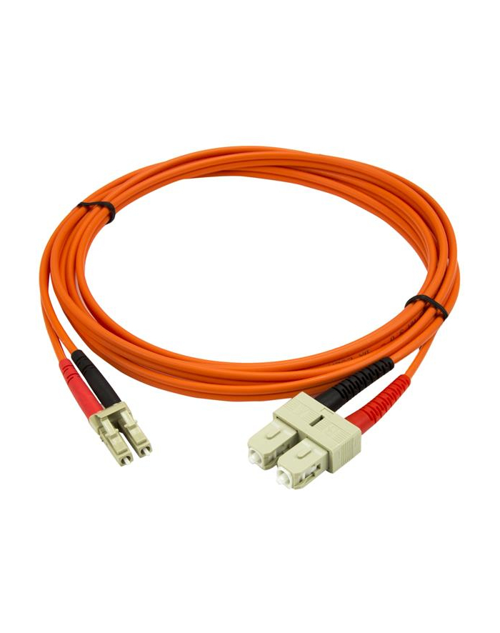 FIBER PATCH CABLE LC - SC StarTech.com 2 m Multimode 50/125 Duplex LWL-Patchkabel LC - SC - Glasfaser Netzwerkkabel główny