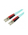 2M AQUA FIBER PATCH CABLE StarTech.com 2 m 10 GB Aqua Multimode 50/125 Duplex LSZH LWL-Patchkabel LC - LC - Glasfaser Netzwerkkabel - nr 2