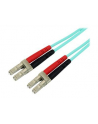 2M AQUA FIBER PATCH CABLE StarTech.com 2 m 10 GB Aqua Multimode 50/125 Duplex LSZH LWL-Patchkabel LC - LC - Glasfaser Netzwerkkabel - nr 8