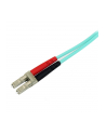 2M AQUA FIBER PATCH CABLE StarTech.com 2 m 10 GB Aqua Multimode 50/125 Duplex LSZH LWL-Patchkabel LC - SC - Glasfaser Netzwerkkabel - nr 25
