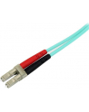 2M AQUA FIBER PATCH CABLE StarTech.com 2 m 10 GB Aqua Multimode 50/125 Duplex LSZH LWL-Patchkabel LC - SC - Glasfaser Netzwerkkabel - nr 4