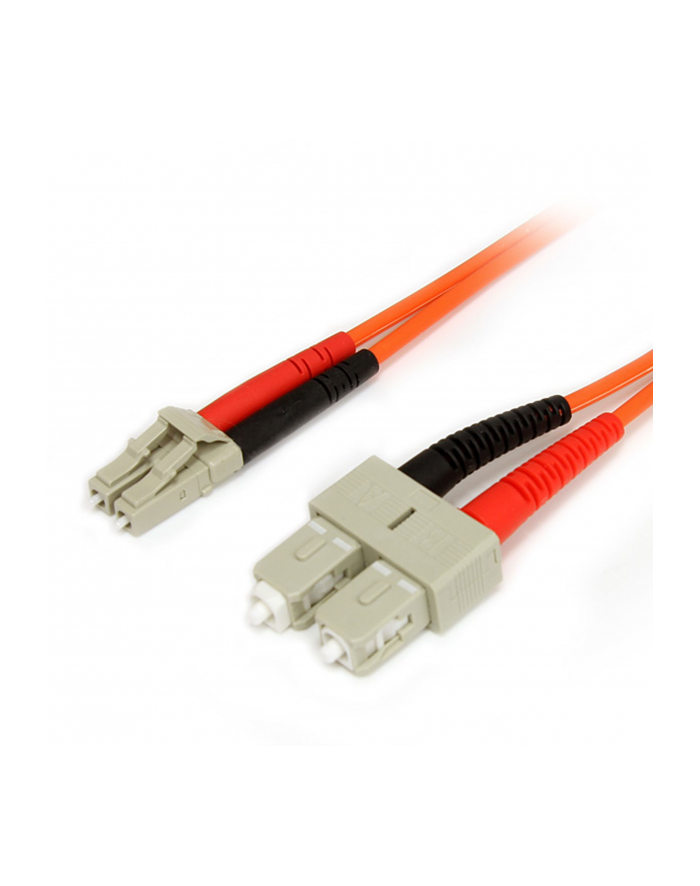 1M FIBER PATCH CABLE LC - SC StarTech.com 1m Multimode 62,5/125 Duplex LWL-Patchkabel LC - SC - Glasfaser Netzwerkkabel główny