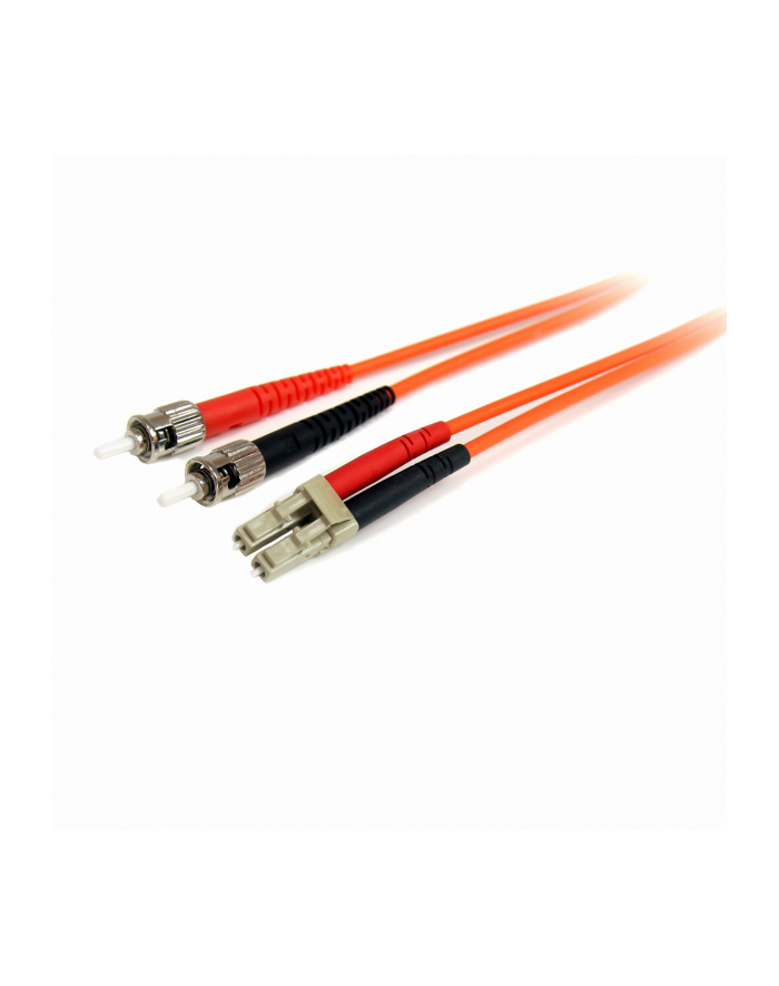 1M FIBER PATCH CABLE LC - ST StarTech.com 1m Multimode 62,5/125 Duplex LWL-Patchkabel LC - ST - Glasfaser Netzwerkkabel główny