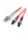 2M FIBER PATCH CABLE LC - ST StarTech.com 2m Multimode 62,5/125 Duplex LC auf ST LWL / Glasfaserkabel - nr 2