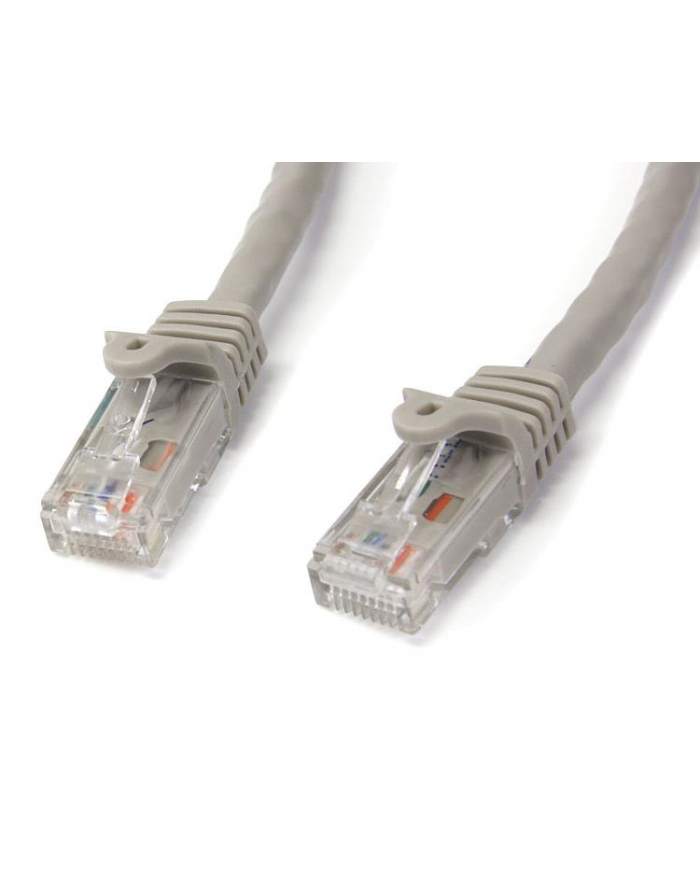 10M GRAY CAT6 PATCH CABLE StarTech.com 10m Cat6 Gigabit Snagless Patchkabel - RJ45 UTP Netzwerkkabel mit Schutzmanschette - Cat 6 Kabel - Grau główny