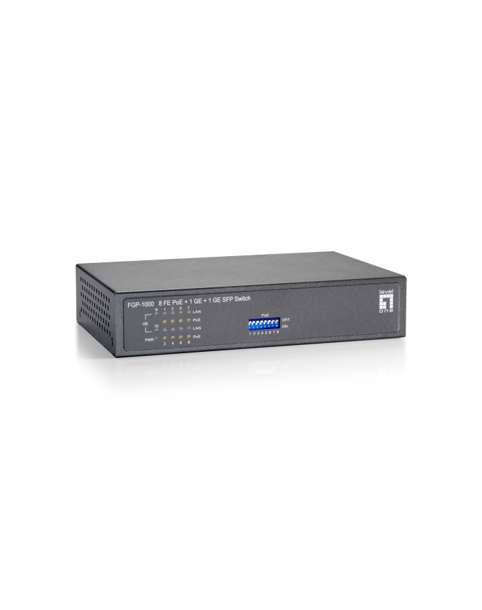 LevelOne 8 FE POE+1 GE+1 GE SFP SWITCH 120W                      IN główny