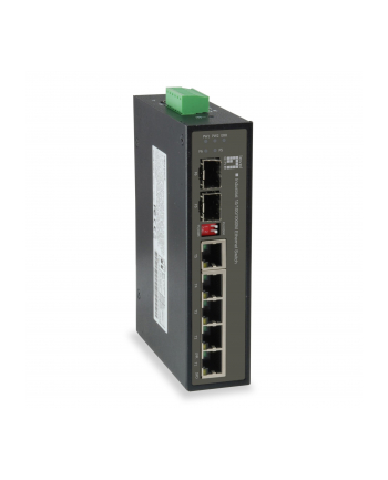 LevelOne Ind.Gigabit Ethernet Switch Industrial Gigabit Ethernet Switch - 4 TX + 1 SFP + 1 Combo -40 to 75C, 9 to 60VDC