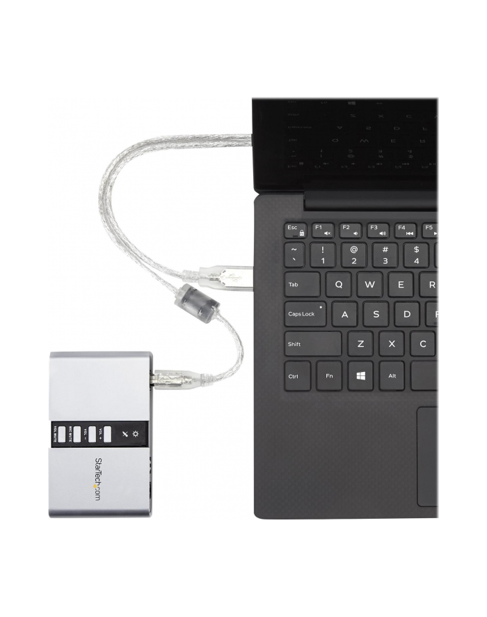 USB AUDIO ADAPTER SOUND CARD StarTech.com USB 2.0 Soundbox 7.1 Adapter - externe USB Soundkarte mit SPDIF Didital Audio - External Soundcard mit 8x 3,5mm Buchse główny