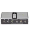 USB AUDIO ADAPTER SOUND CARD StarTech.com USB 2.0 Soundbox 7.1 Adapter - externe USB Soundkarte mit SPDIF Didital Audio - External Soundcard mit 8x 3,5mm Buchse - nr 46