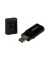 USB AUDIO ADAPTER StarTech.com USB Audio Adapter - USB auf Soundkarte in Schwarz - Soundcard mit USB (Stecker) und 2x 3,5mm Klinke - nr 26