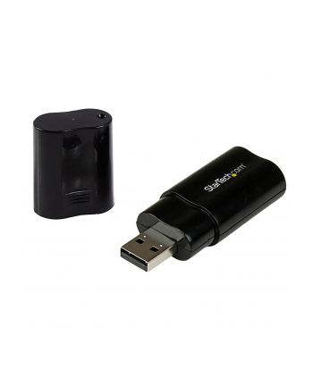 USB AUDIO ADAPTER StarTech.com USB Audio Adapter - USB auf Soundkarte in Schwarz - Soundcard mit USB (Stecker) und 2x 3,5mm Klinke