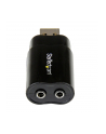 USB AUDIO ADAPTER StarTech.com USB Audio Adapter - USB auf Soundkarte in Schwarz - Soundcard mit USB (Stecker) und 2x 3,5mm Klinke - nr 31