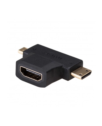 AKYGA ADAPTER HDMI F / MINI HDMI M + MICRO HDMI M AK-AD-23 nr 1
