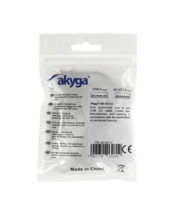 AKYGA HUB USB2.0 4-PORTOWY AK-AD-13