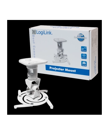 LogiLink Uchwyt do montażu projektora, biały nr 2