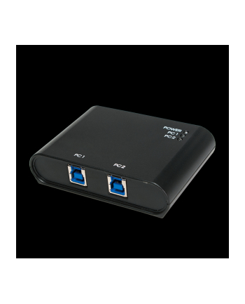 LogiLink Przełącznik 2xUSB3.0, czarny