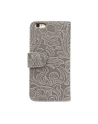 Etui walletcase iPhone 6/6S Plus skóra szare/różowe - nr 9