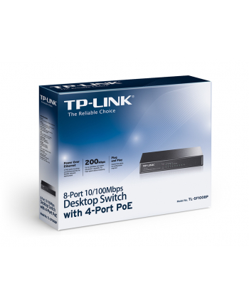 TP-LINK TL-SF1008P V4.0 - Switch - PoE