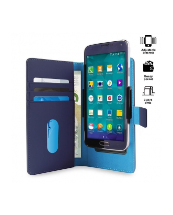 Smart Wallet Case 2w1, rozmiar XL, niebieskie