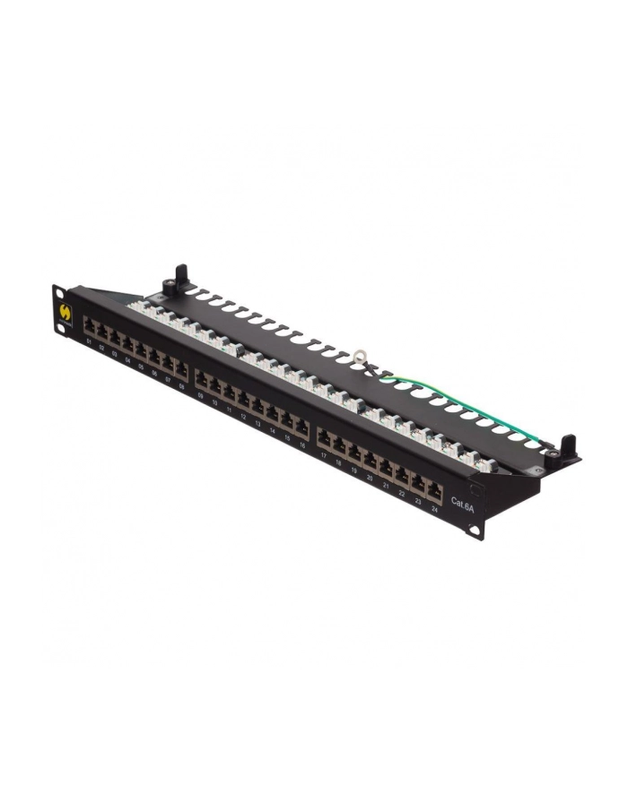 Netrack patchpanel wyposażony 19'' 24-porty kat. 6A FTP, Krone IDC główny