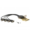 Delock Karta PCI Express > 4 x COM 9PIN na kablu 5V/12V - nr 12