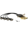 Delock Karta PCI Express > 4 x COM 9PIN na kablu 5V/12V - nr 19
