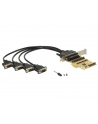 Delock Karta PCI Express > 4 x COM 9PIN na kablu 5V/12V - nr 5