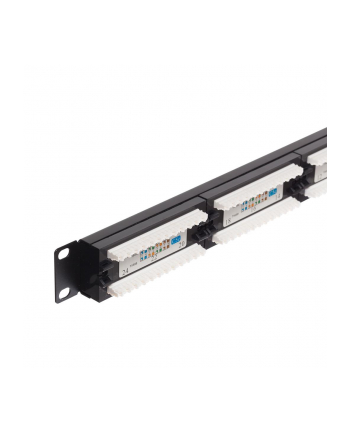 Netrack patchpanel wyposażony 19'' 24-porty kat. 5e UTP, 110 IDC