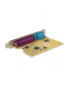 Delock Karta PCI Express > 1x COM 9PIN (M) + 1x DB25 (F) - nr 13