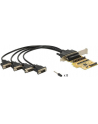 Delock Karta PCI Express > 4 x COM 9PIN na kablu 5V/12V - nr 18